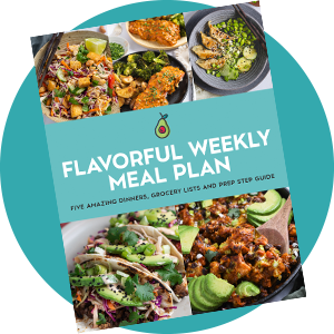 Flavorful Weekly Mean Plan cover mockup