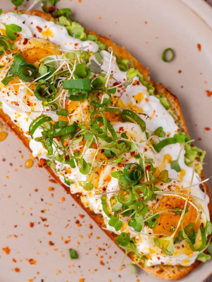 close up view of the featured recipe