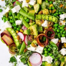 Spring Pea Salad with Lemony Mint Vinaigrette