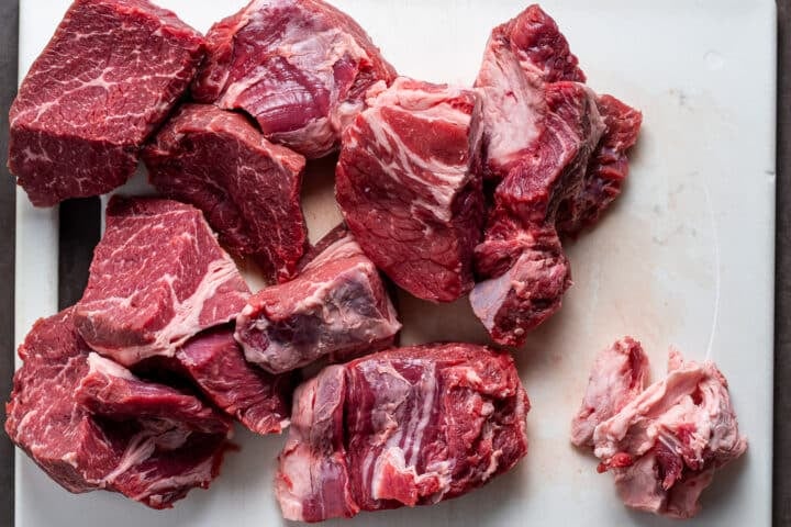 chuck roast cut into large chunks