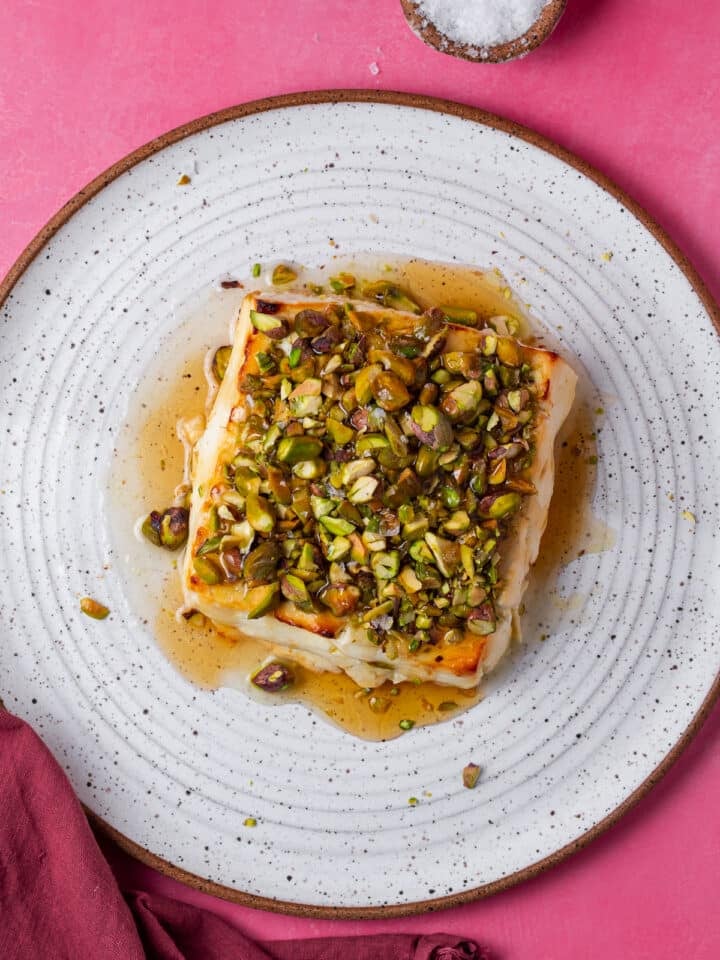 feta drizzled with honey